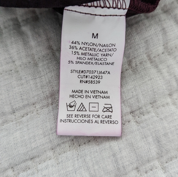 Plum Sparkle Holiday Party Dress - Picture 5 of 6